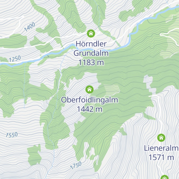 Map of Oberfoidlingalm