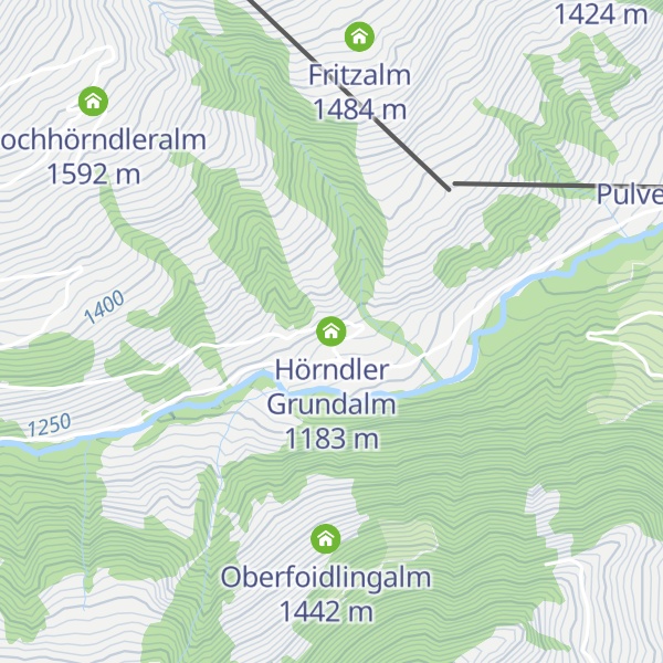 Map of Hörndler Grundalm