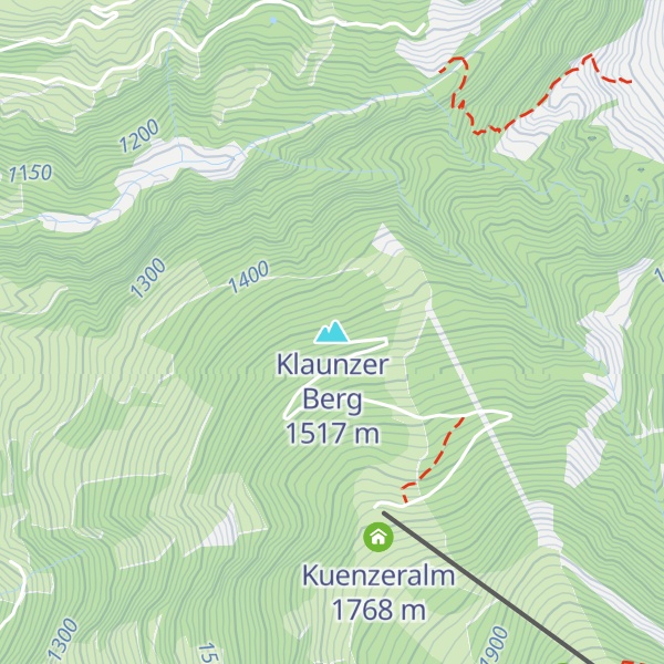 Map of Klaunzer Berg