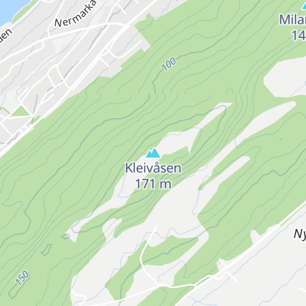 Map of Kleivåsen