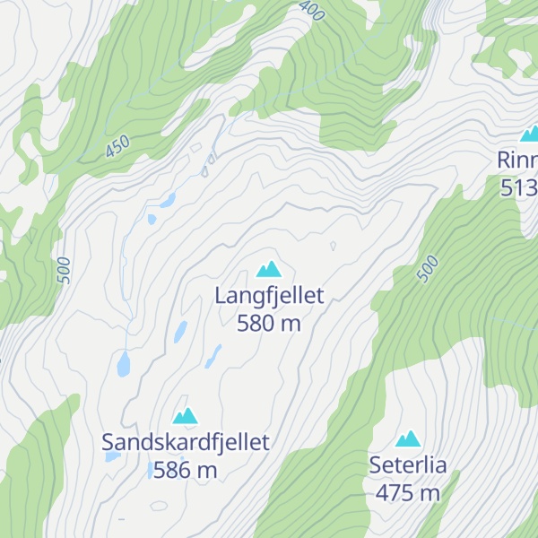 Map of Langfjellet