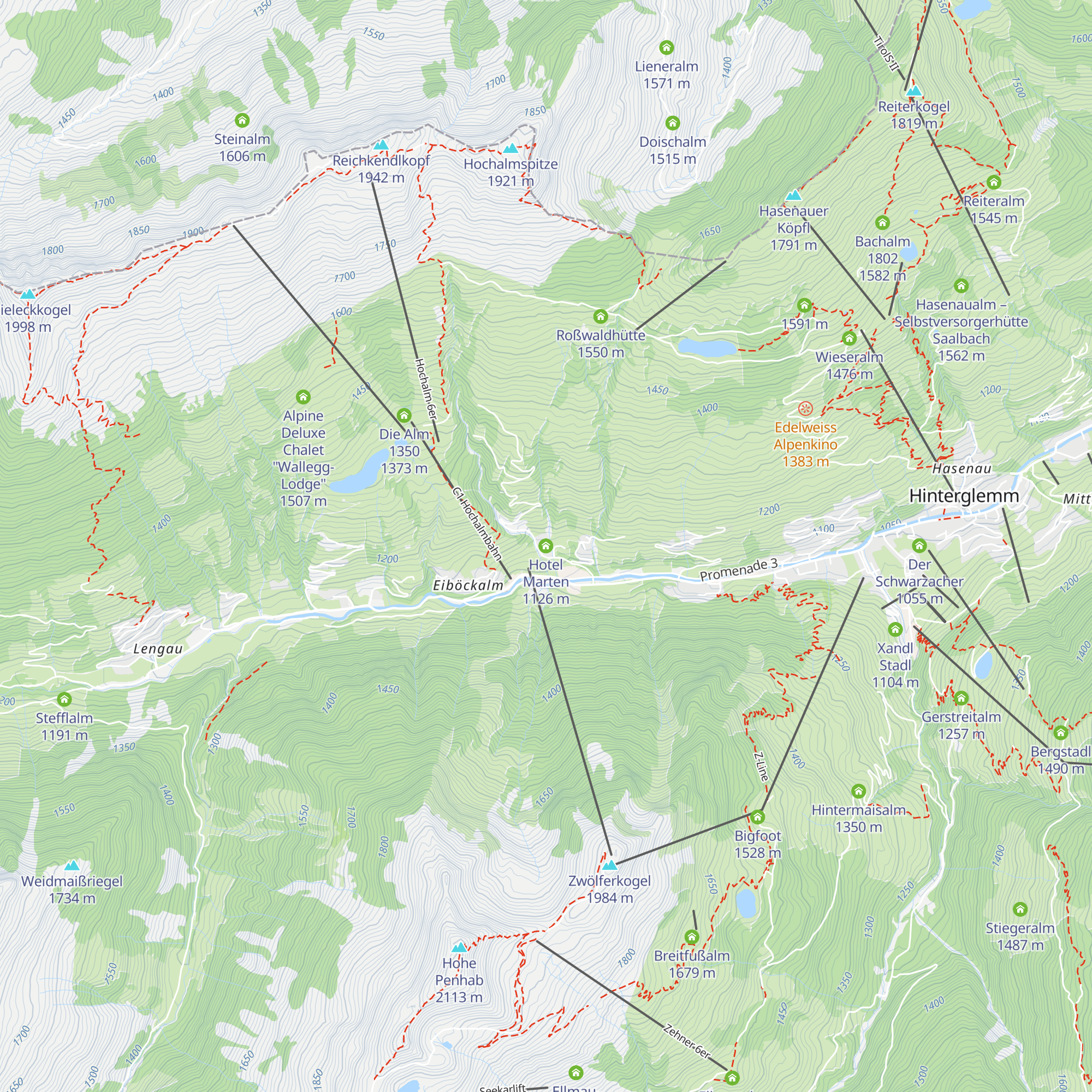Hotel Marten map