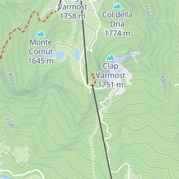 Map of Rifugio Som Picol
