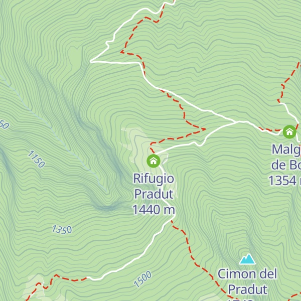 Map of Casera Pradut