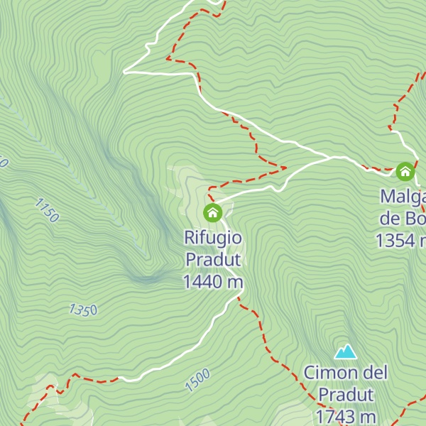 Map of Rifugio Pradut