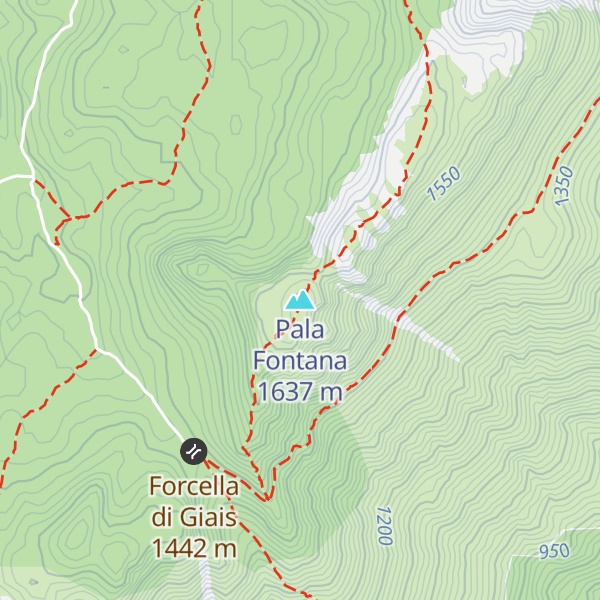 Map of Pala Fontana