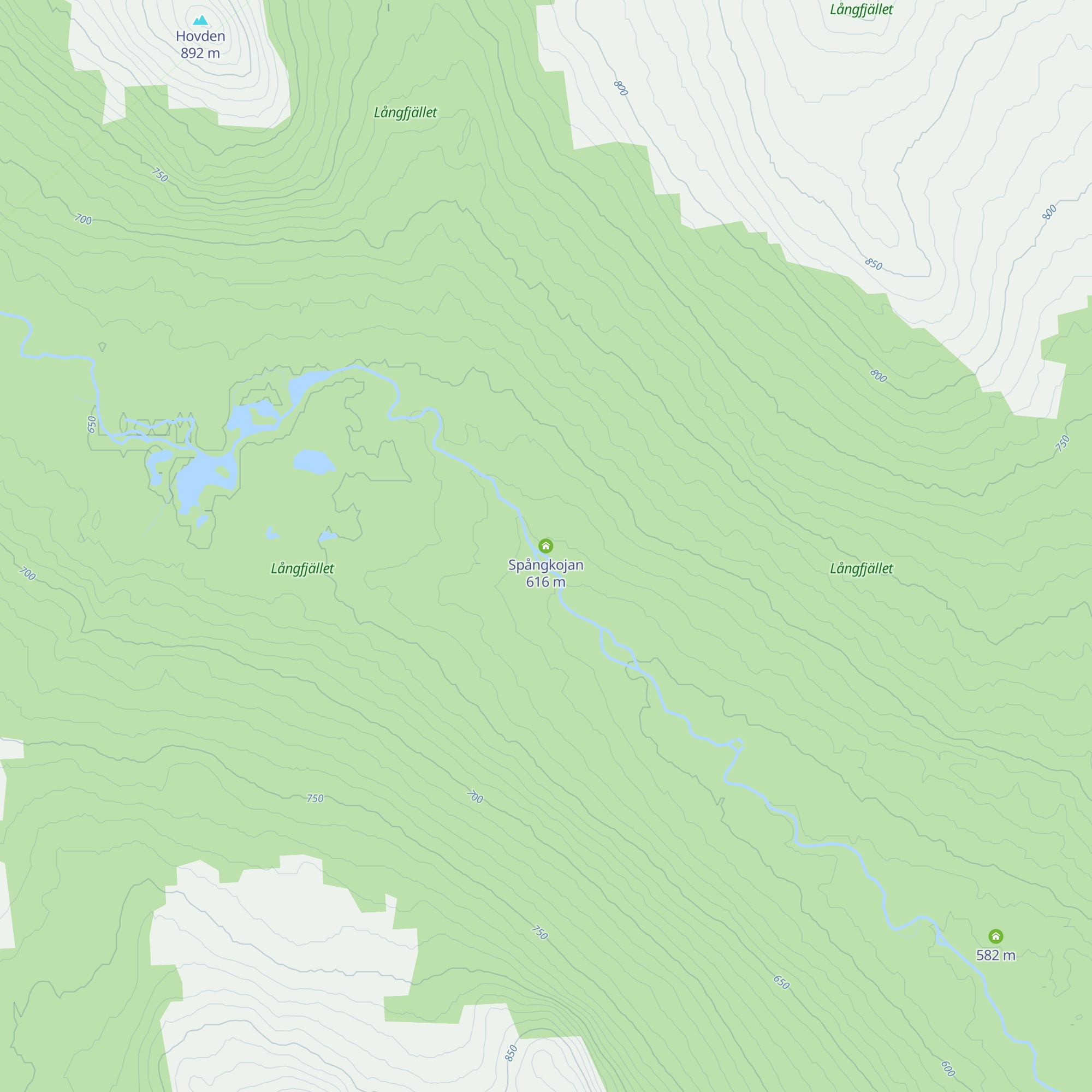 Spångkojan map