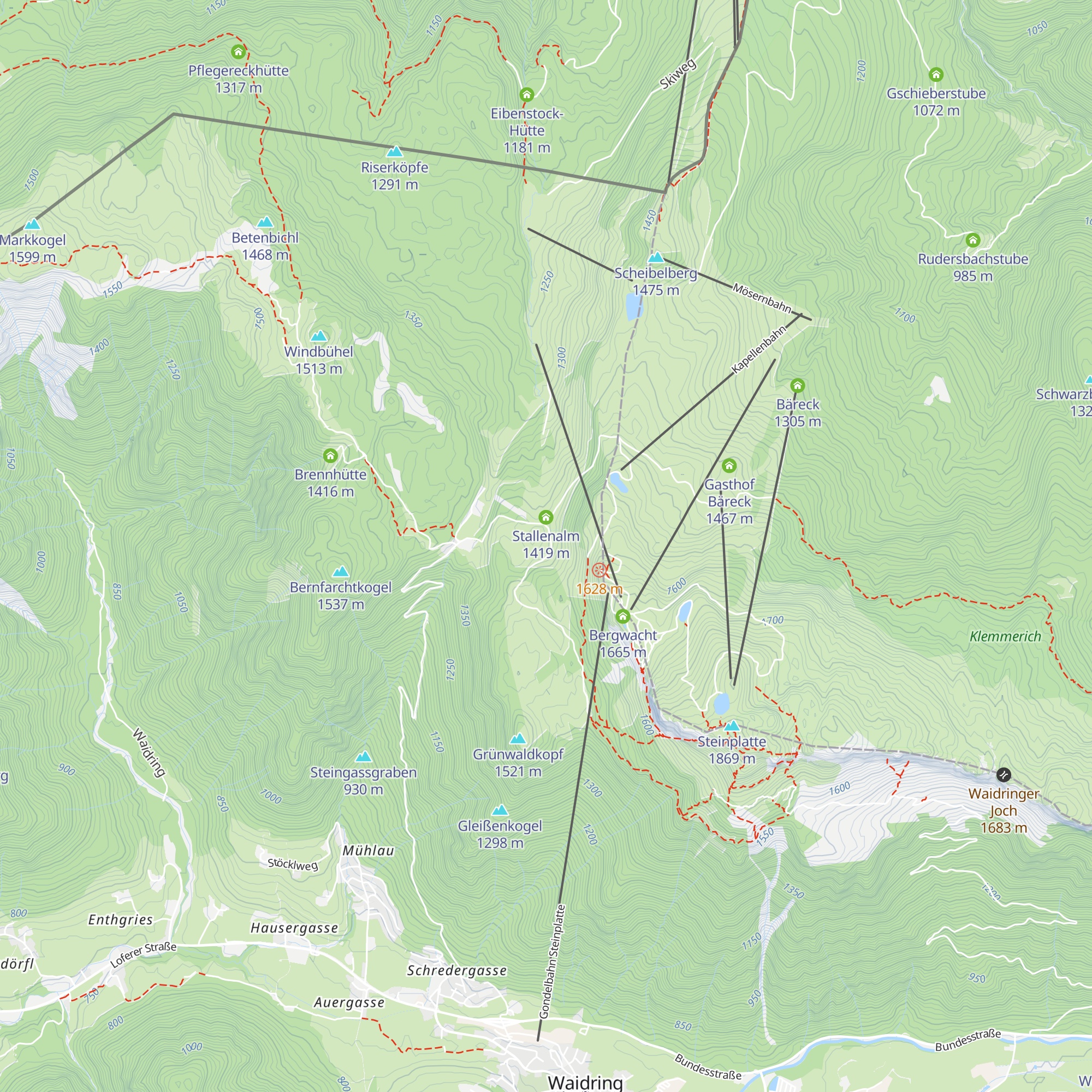 Almhütte map
