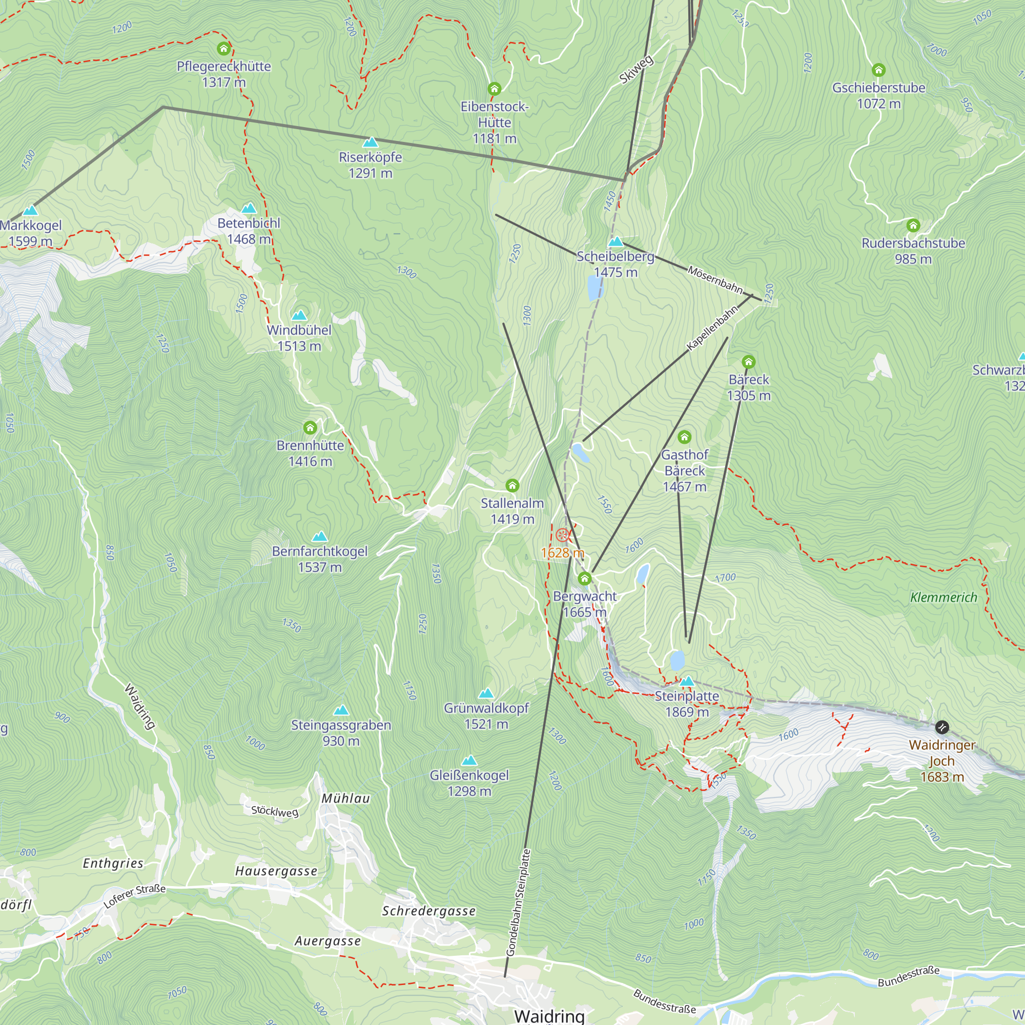 Almhütte map