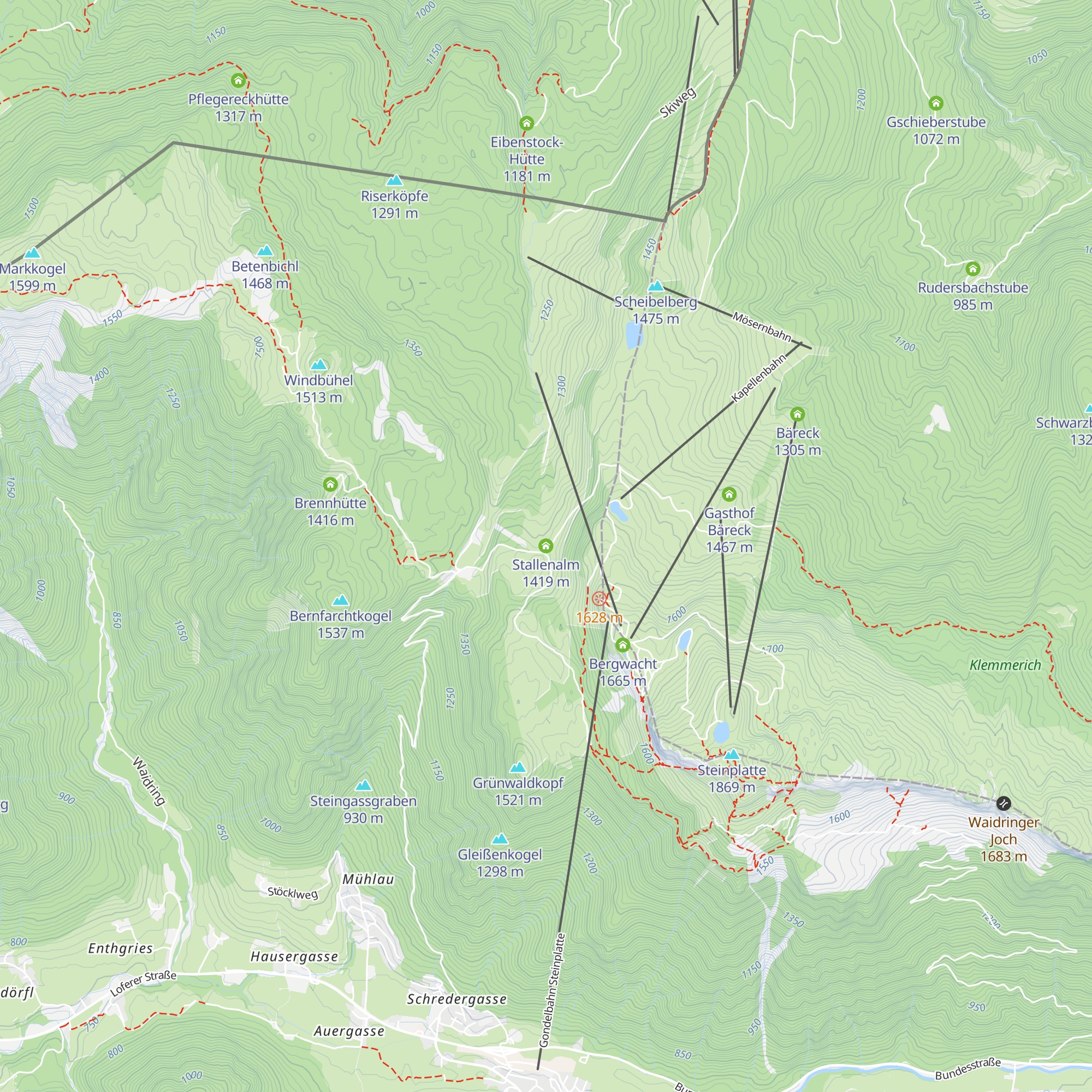 Stallenalm map