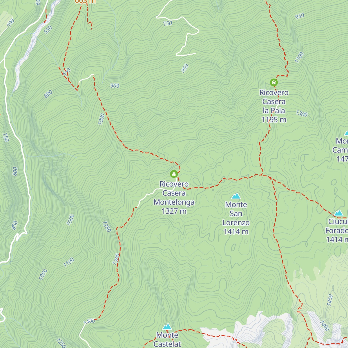 Ricovero Casera Montelonga map