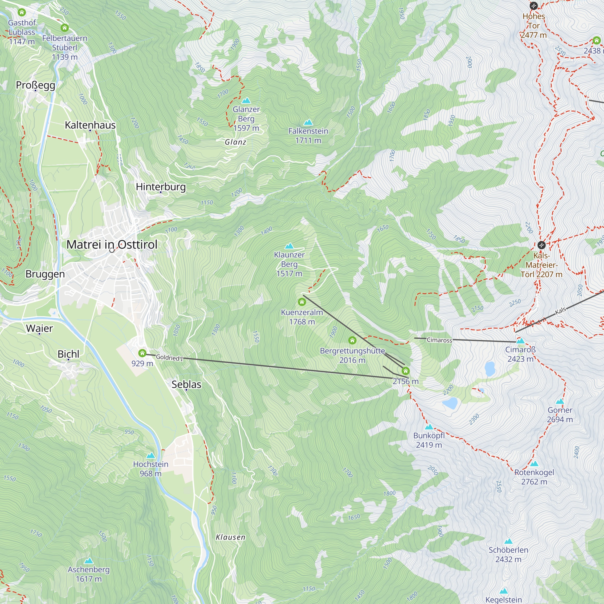 Kuenzeralm map