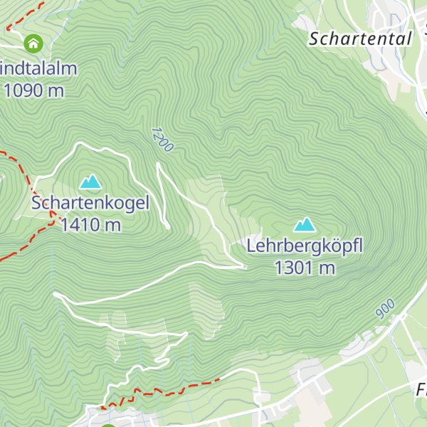 Map of Lehrbergalm