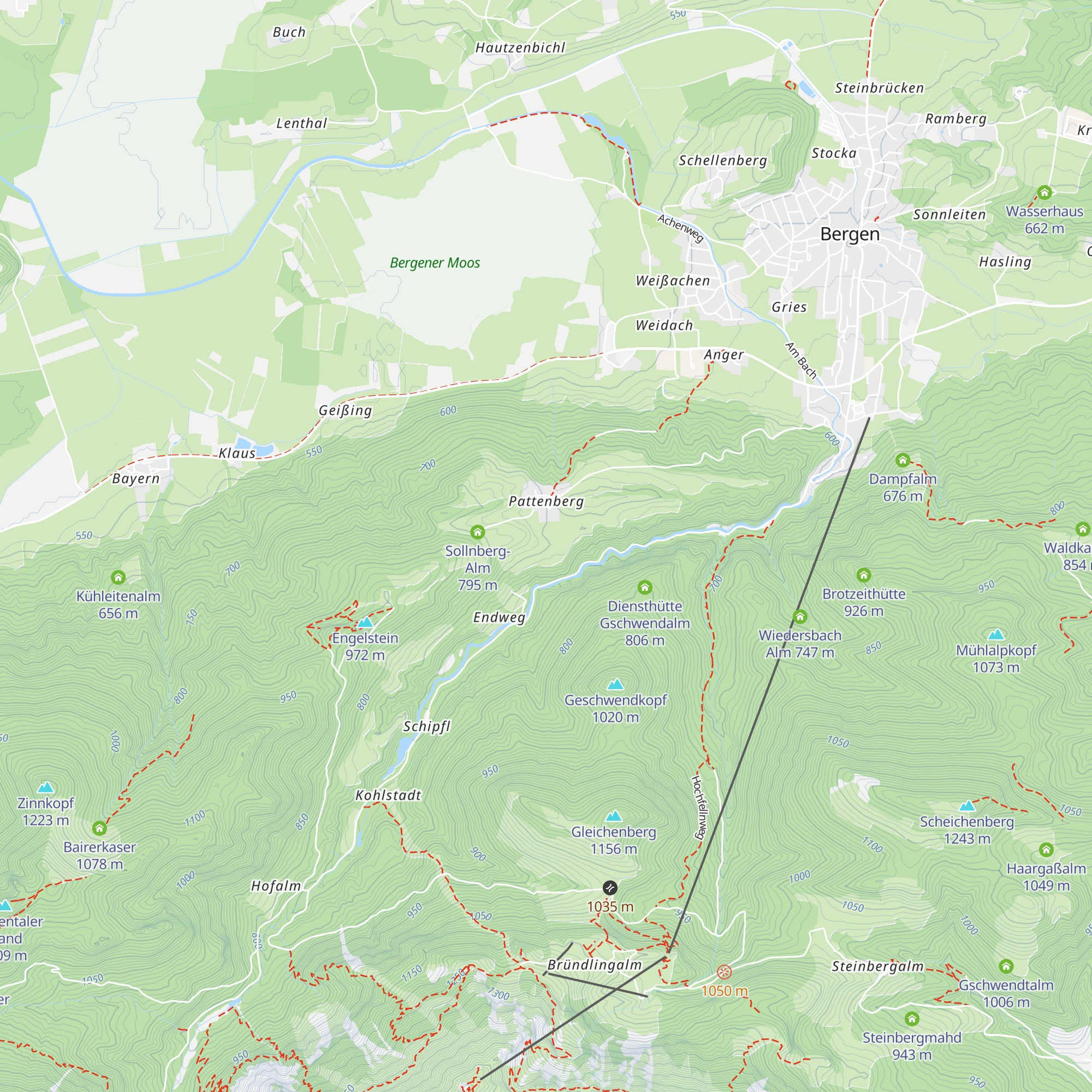 Pattenbergalm map