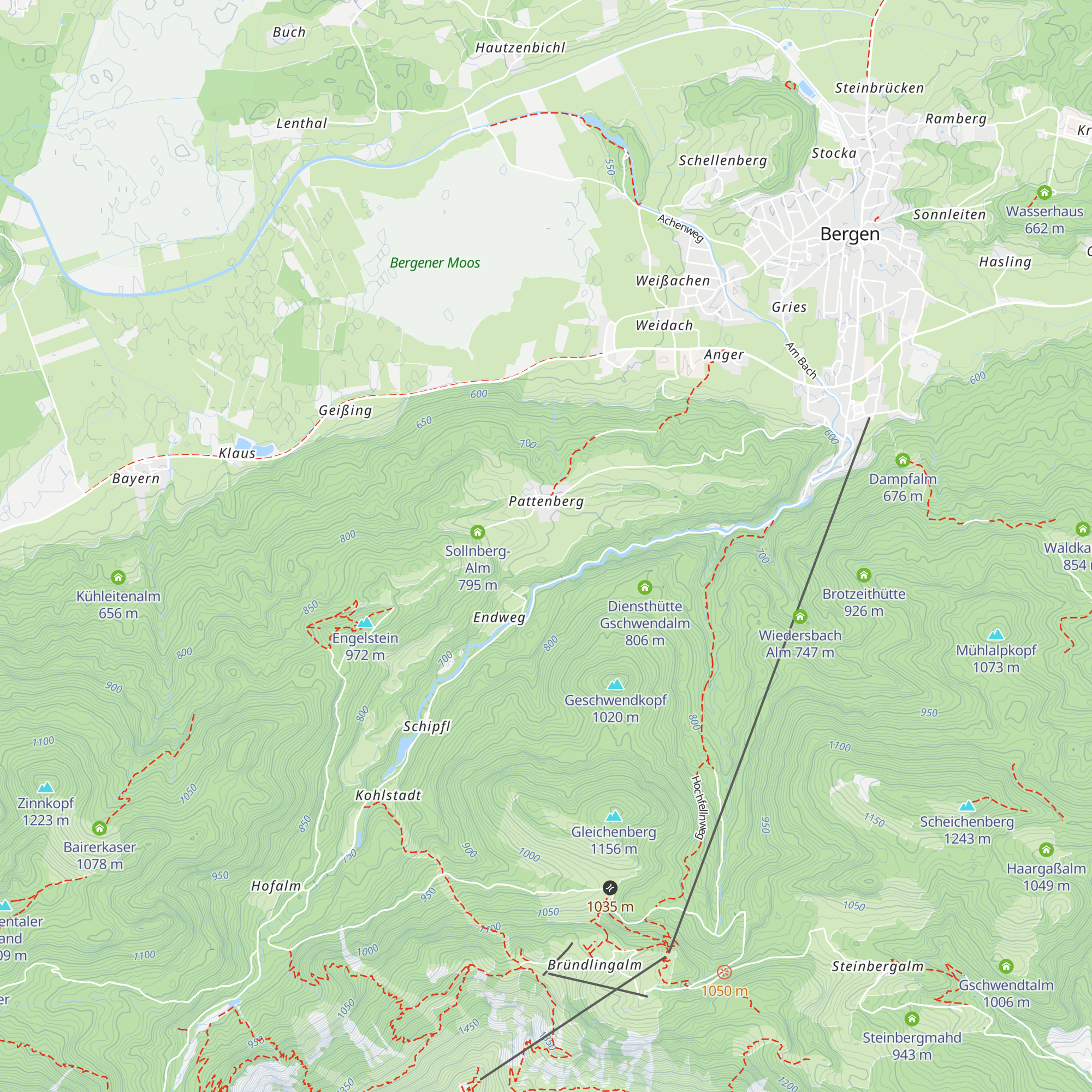 Pattenbergalm map