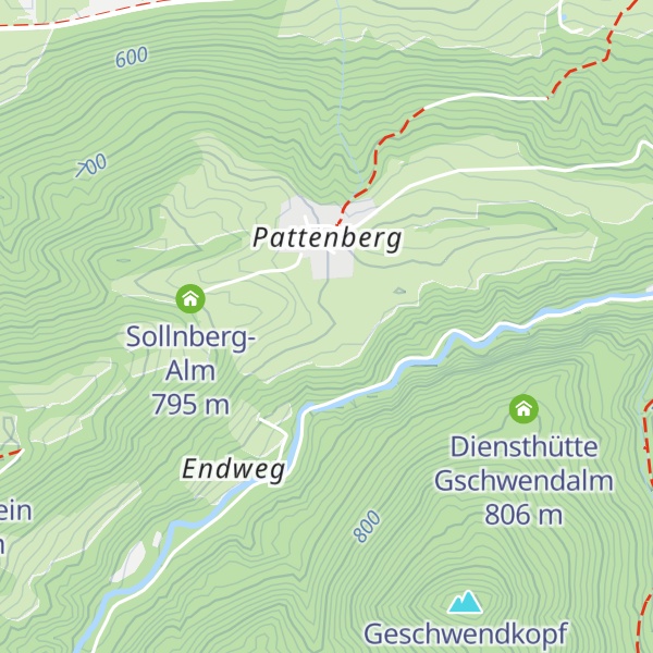 Map of Pattenbergalm