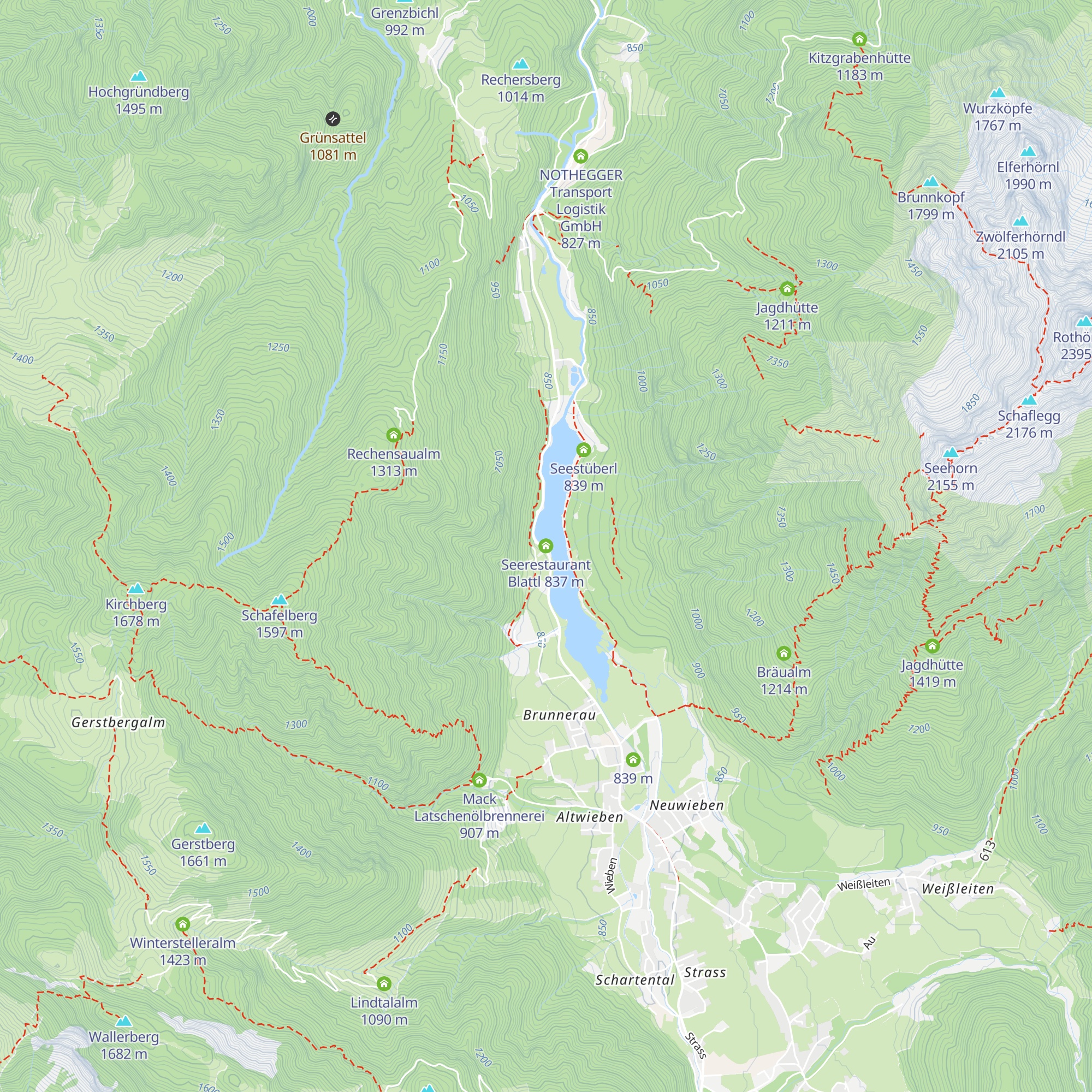 Seerestaurant Blattl map