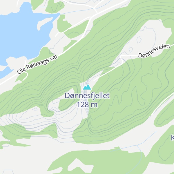Map of Dønnesfjellet