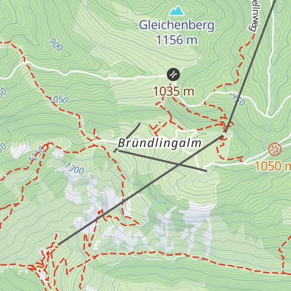Map of Bründlingalm