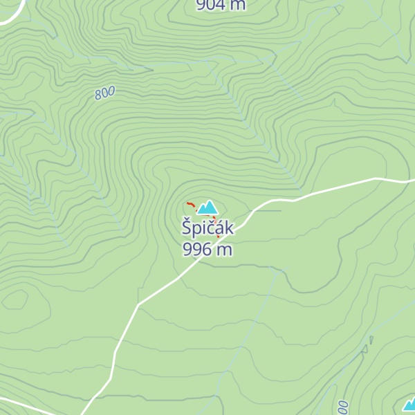 Map of Špičák