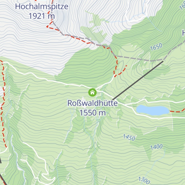 Map of Roßwaldhütte