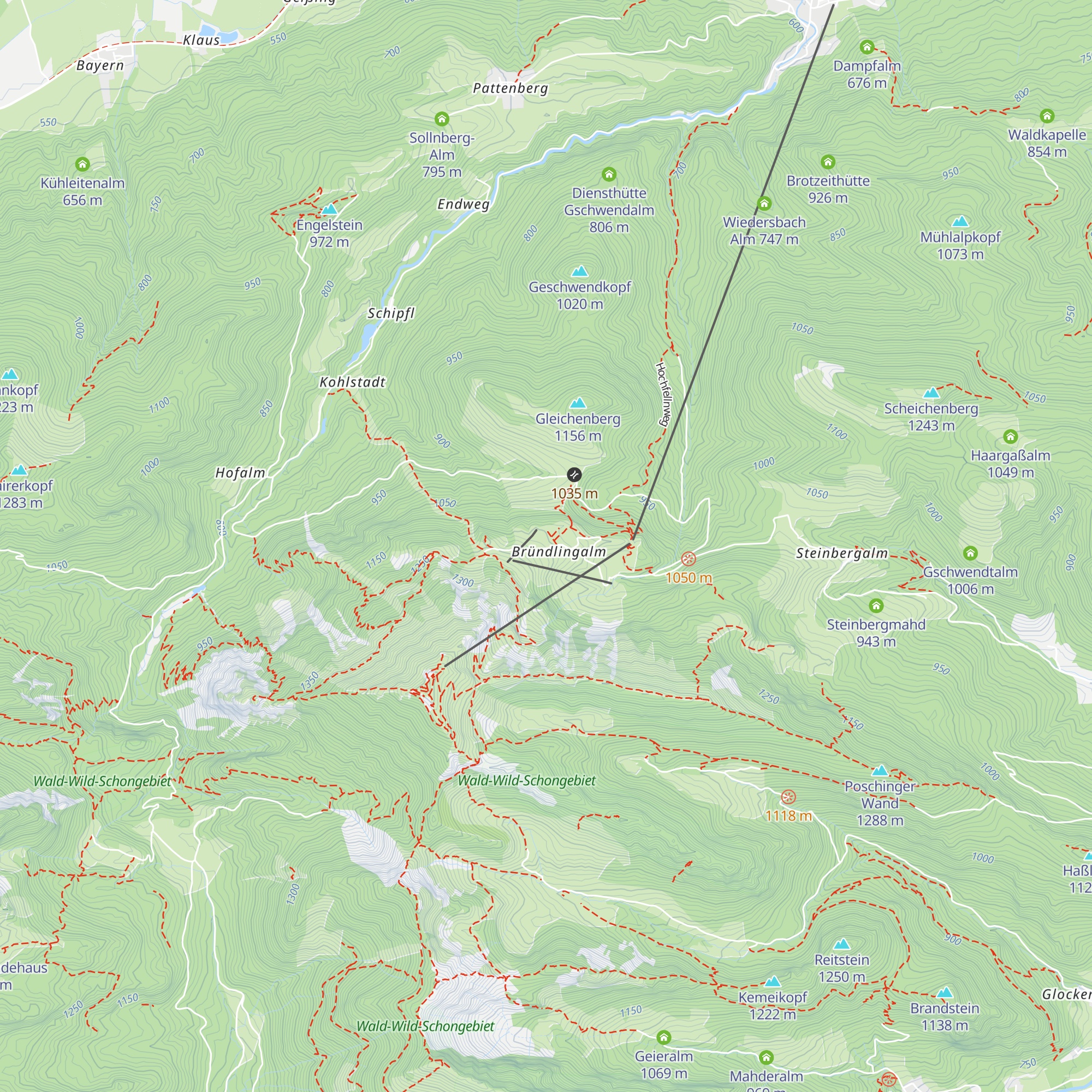 Öderkaser map