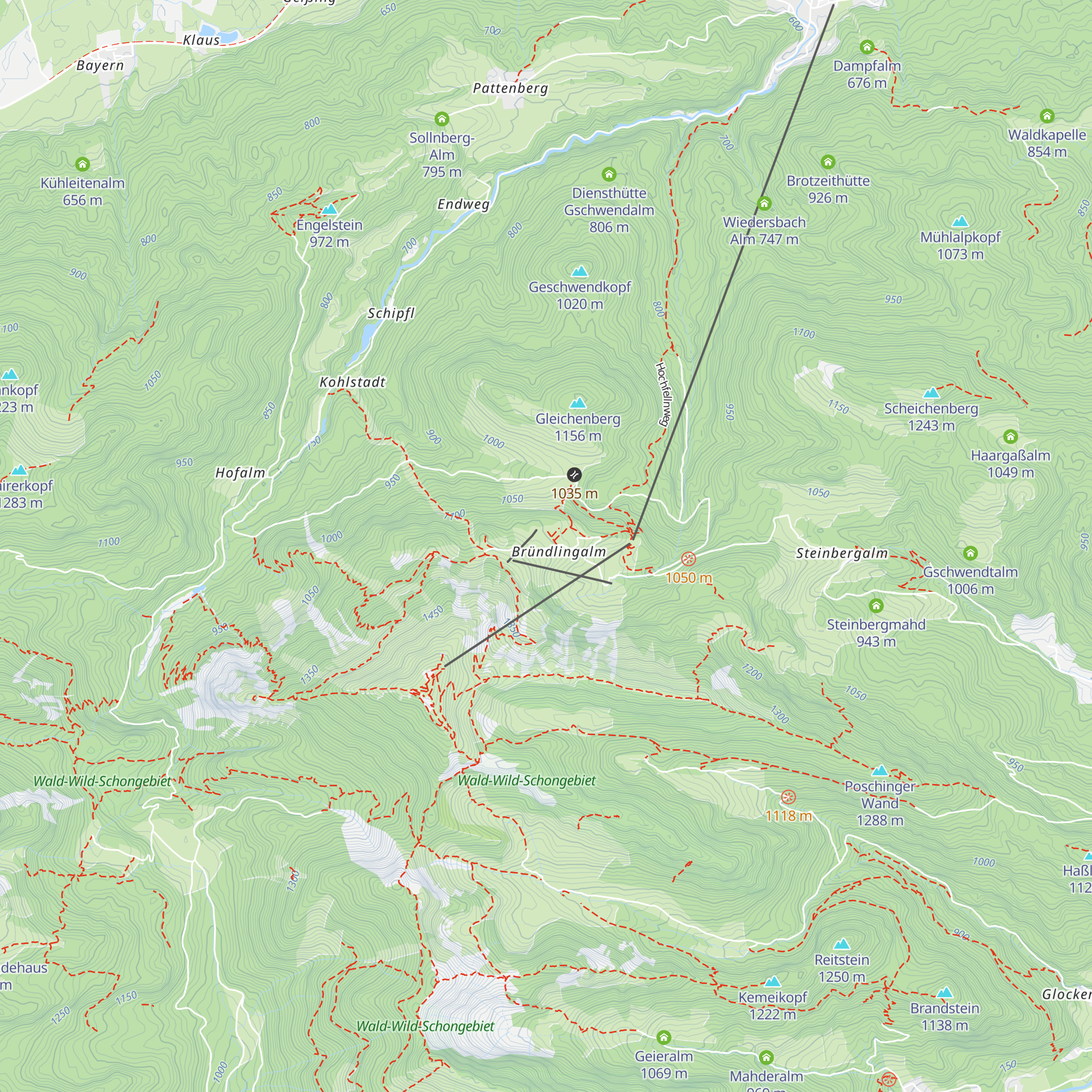Öderkaser map