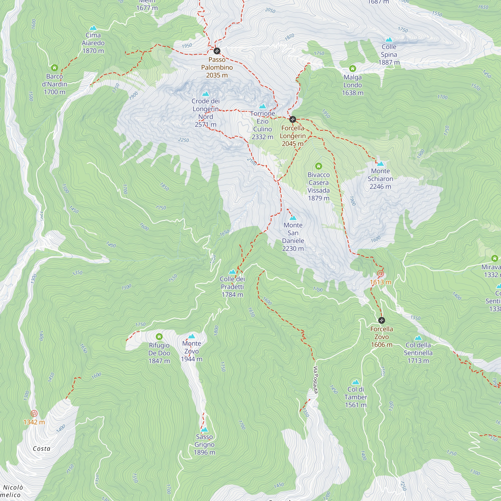 Ai Pradetti map