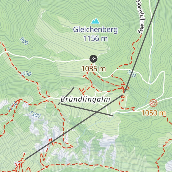 Map of Diensthütte Bründling Alm