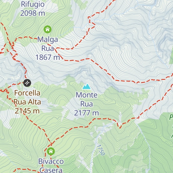 Map of Monte Rua