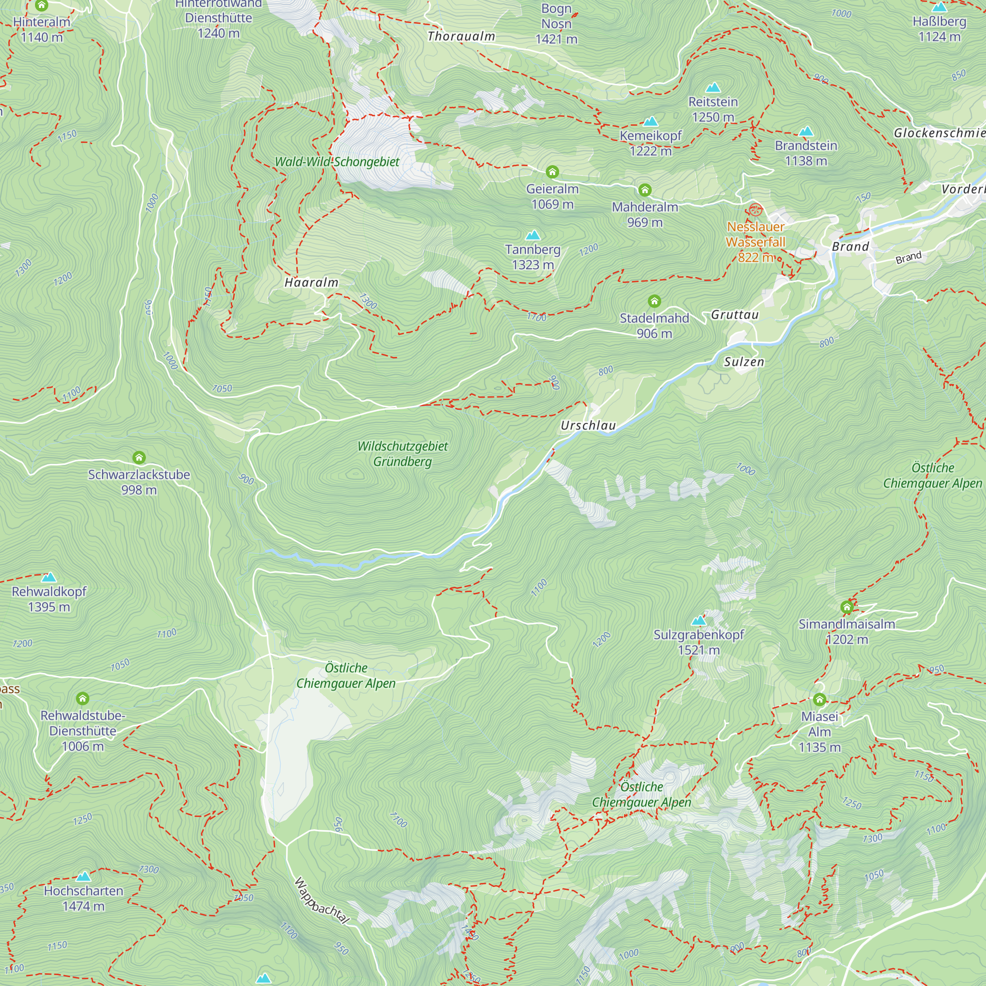 Bergwalderlebniszentrum map