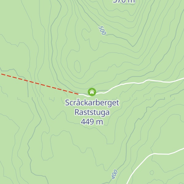 Map of Scråckarberget Raststuga