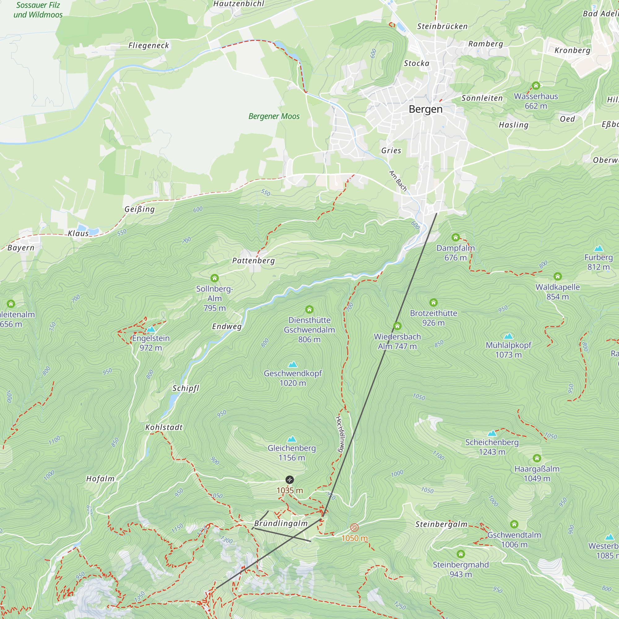 Diensthütte Gschwendalm map