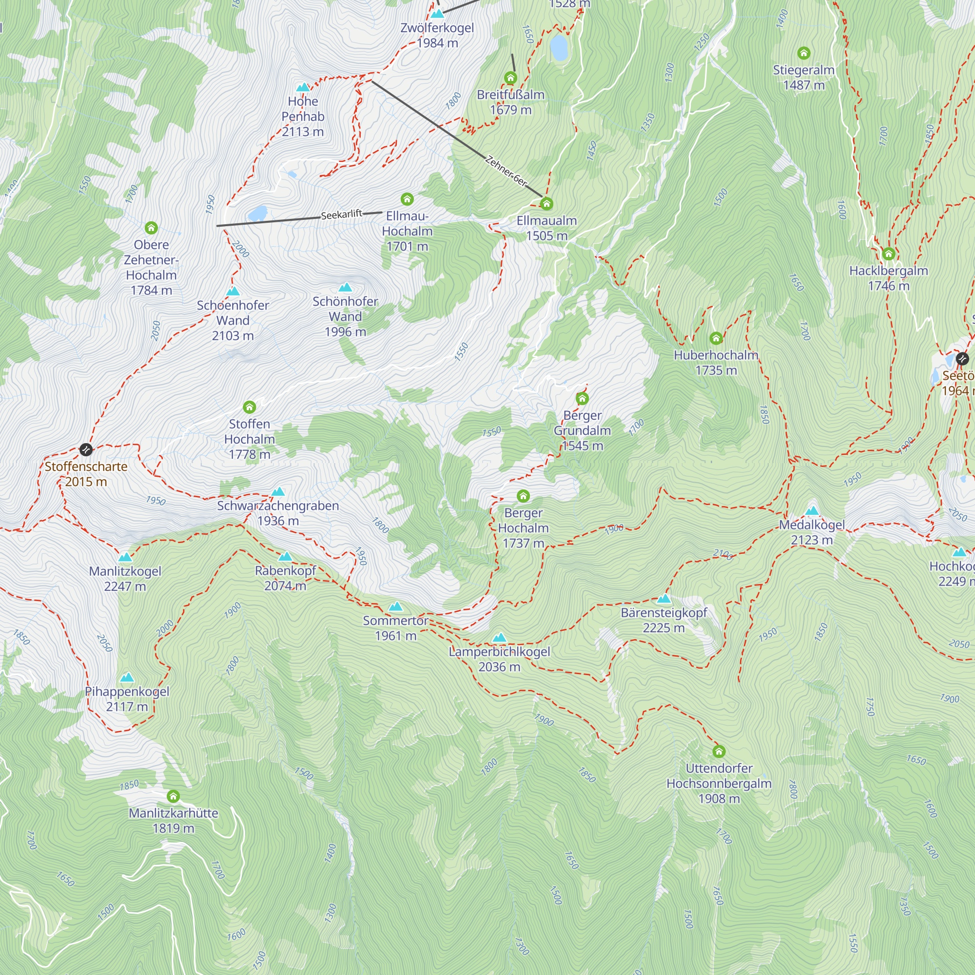 Vogelhof Hochalm map