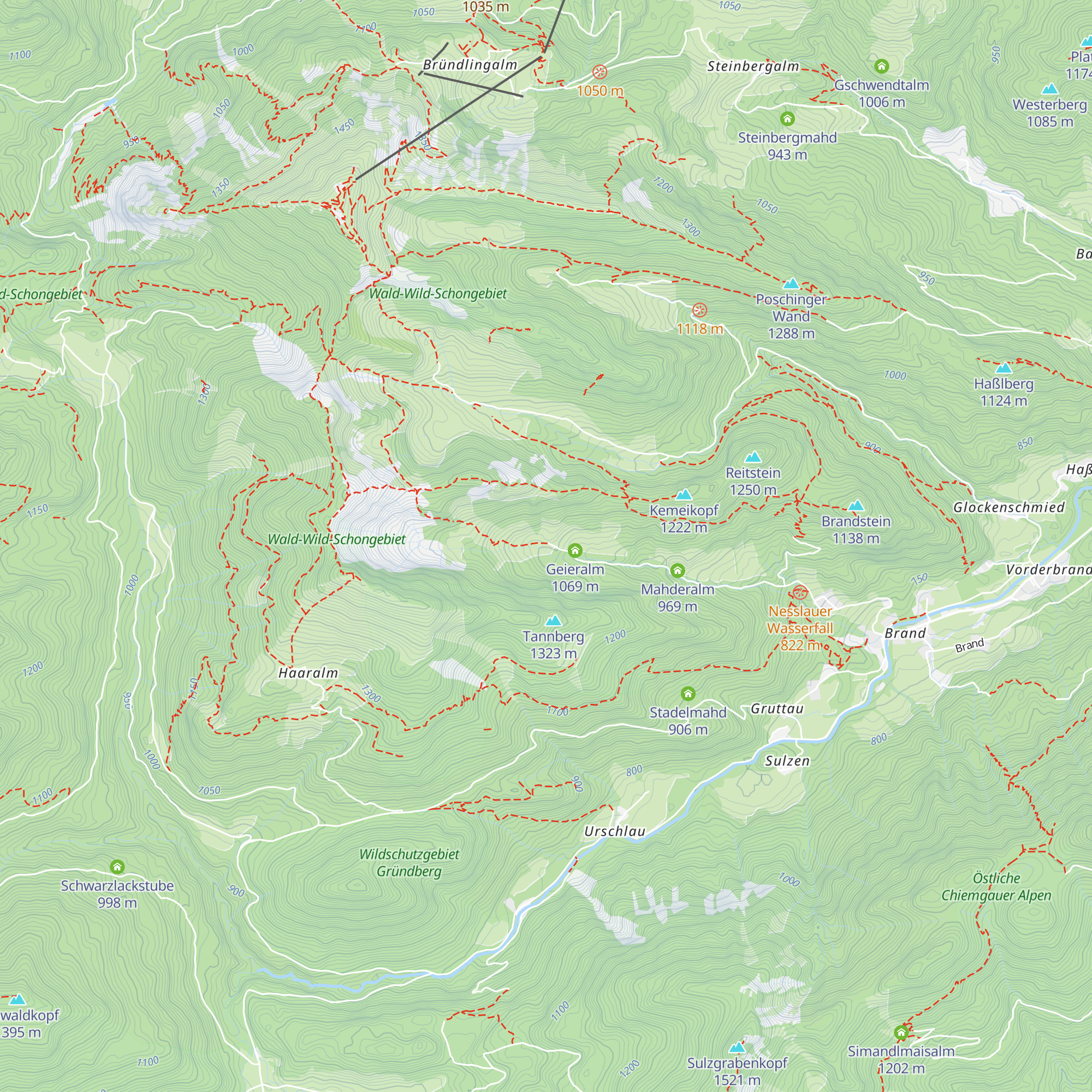 Nesslauer Alm map