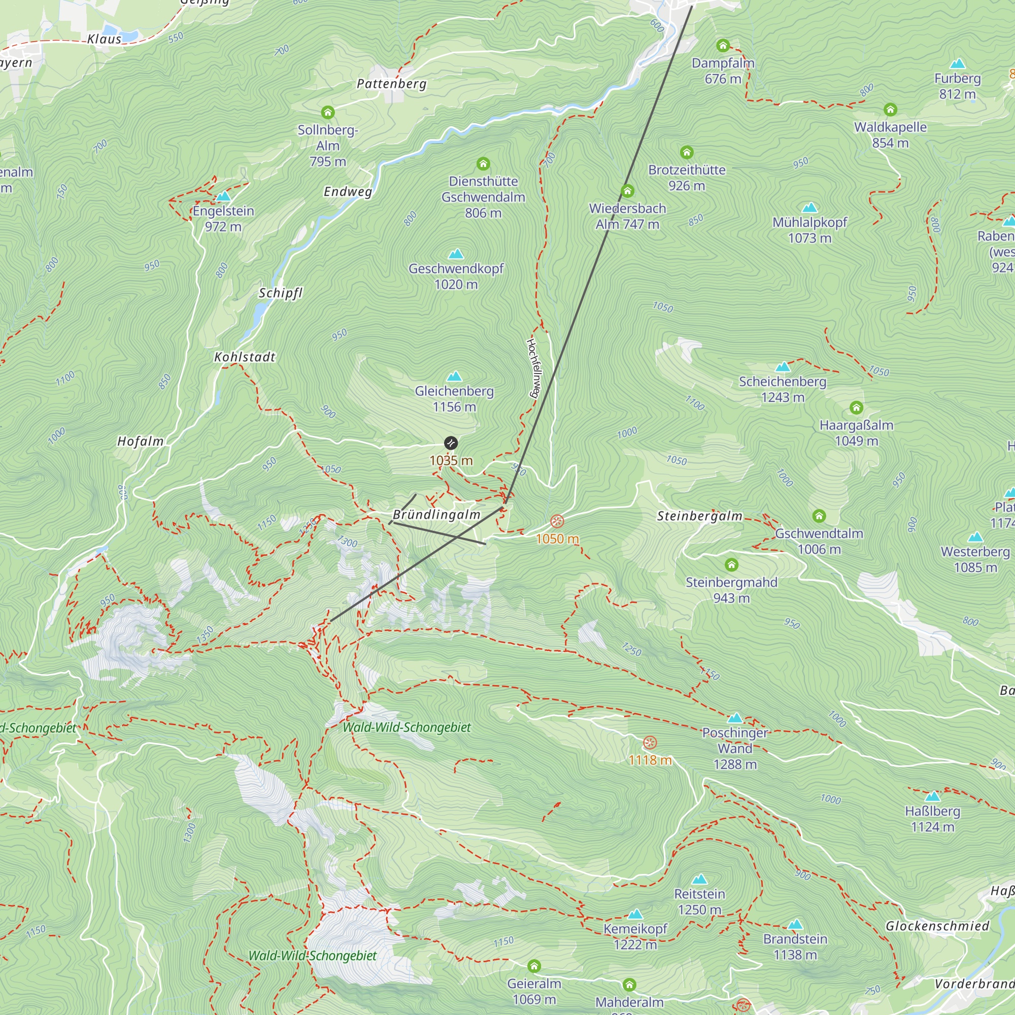 Panoramagaststätte Hochfellnblick map