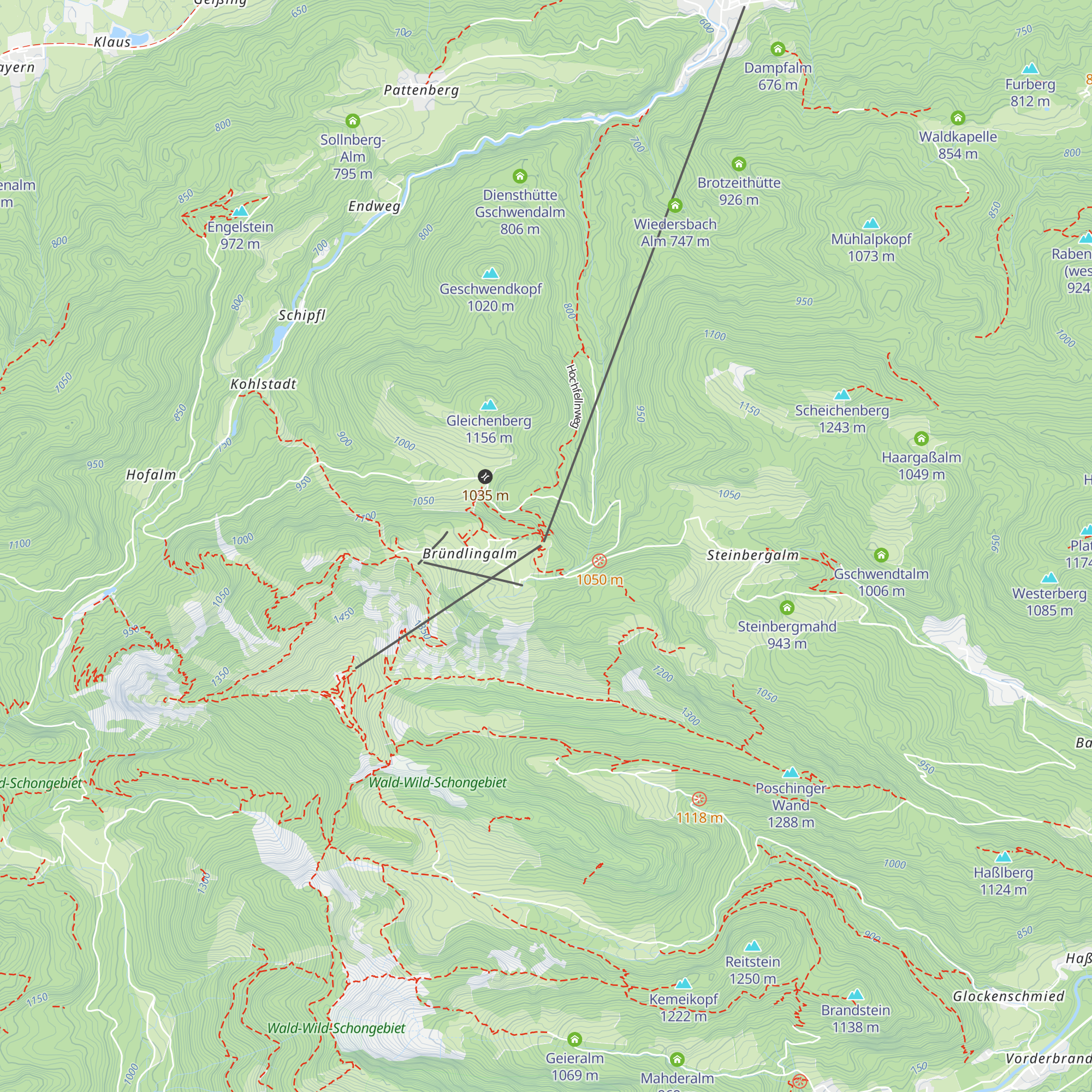 Panoramagaststätte Hochfellnblick map