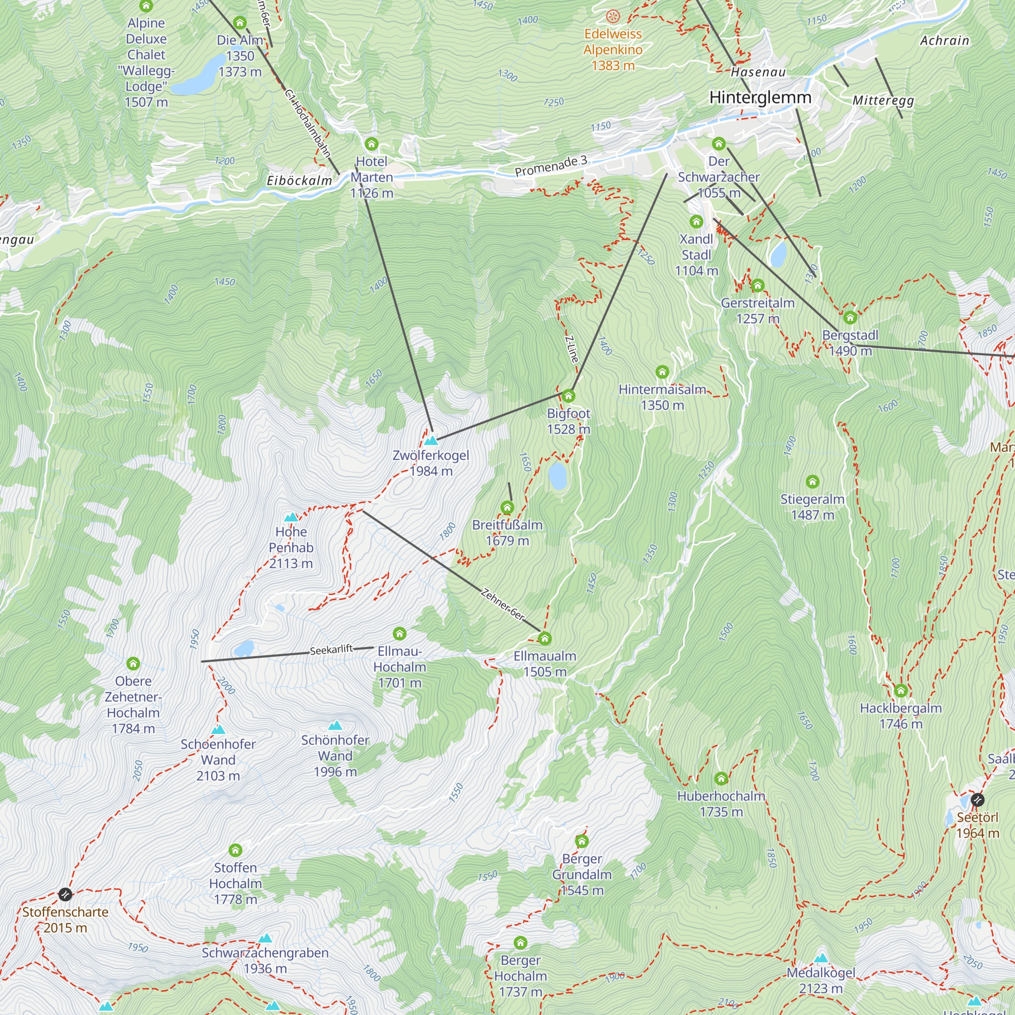 Breitfußalm map