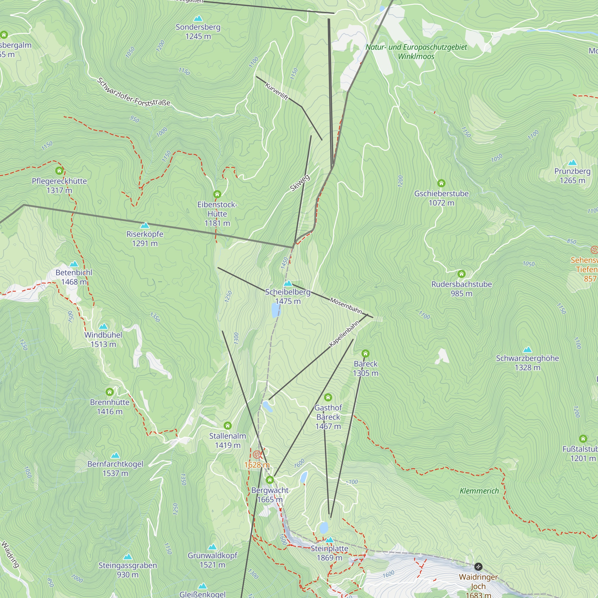 Möseralm map