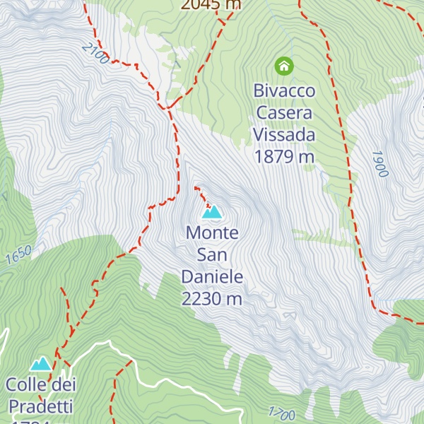 Map of Monte San Daniele
