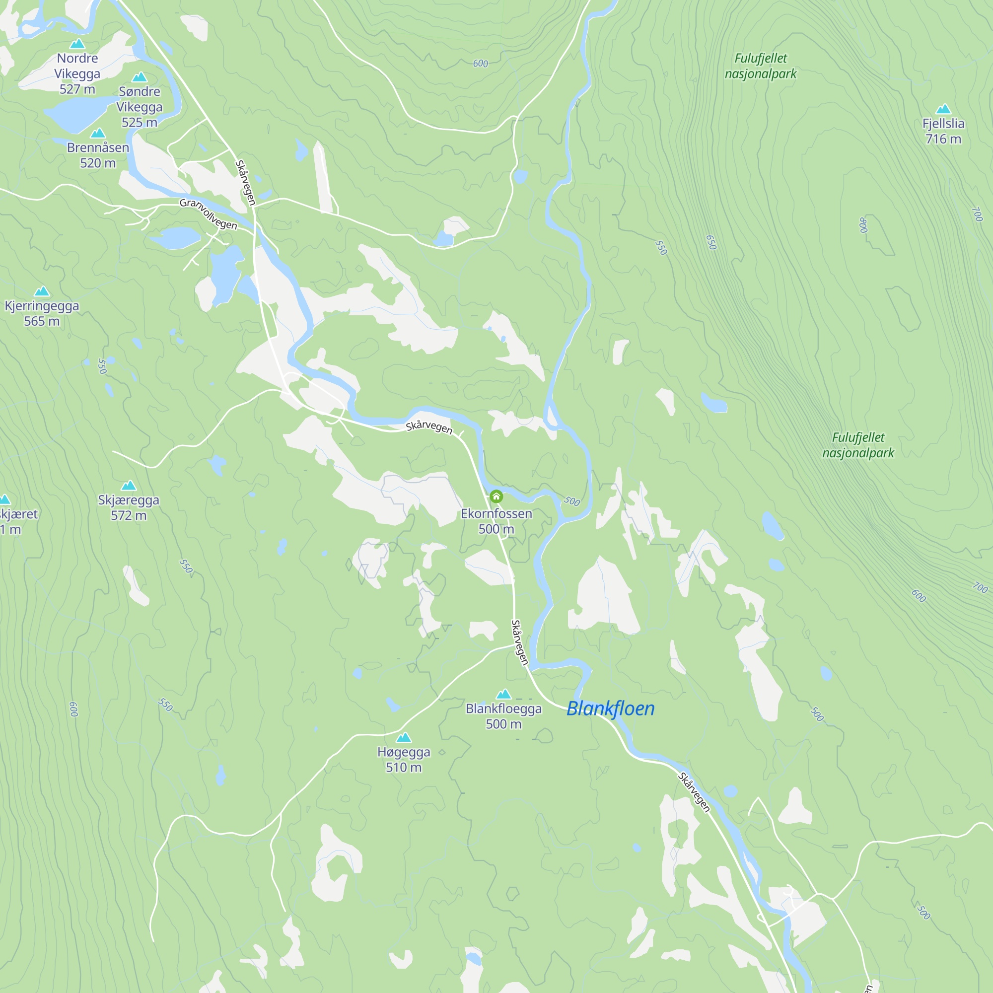 Ekornfossen map