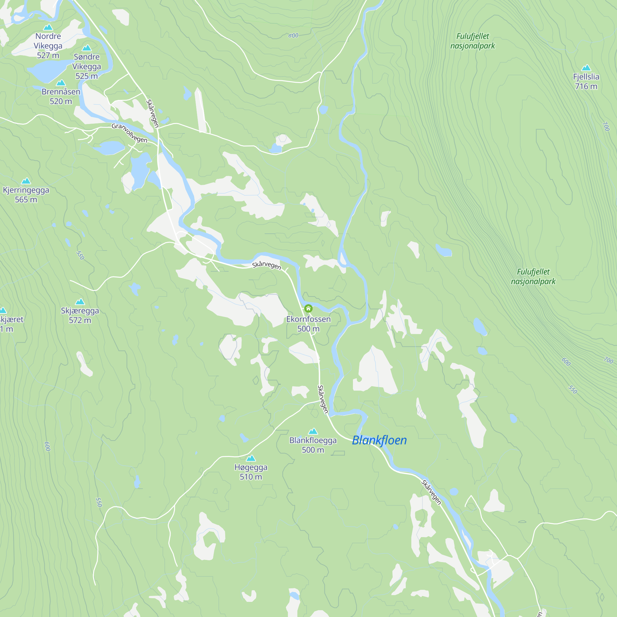 Ekornfossen map