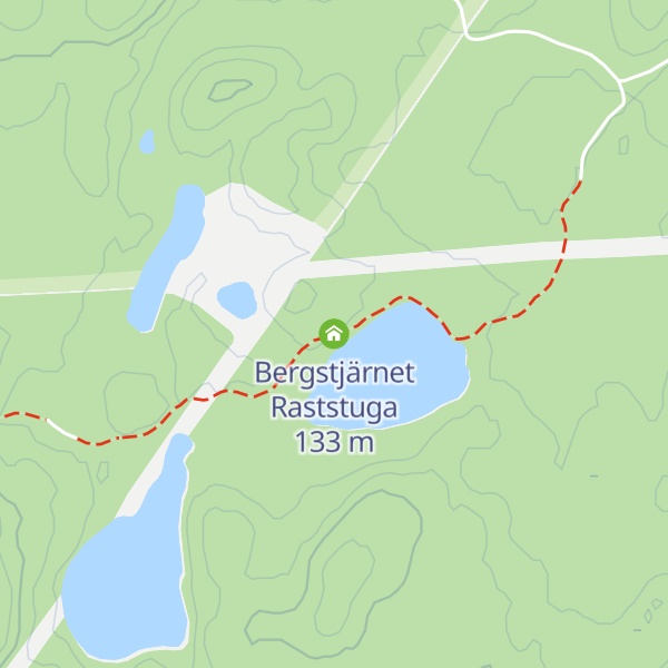 Map of Bergstjärnet Raststuga
