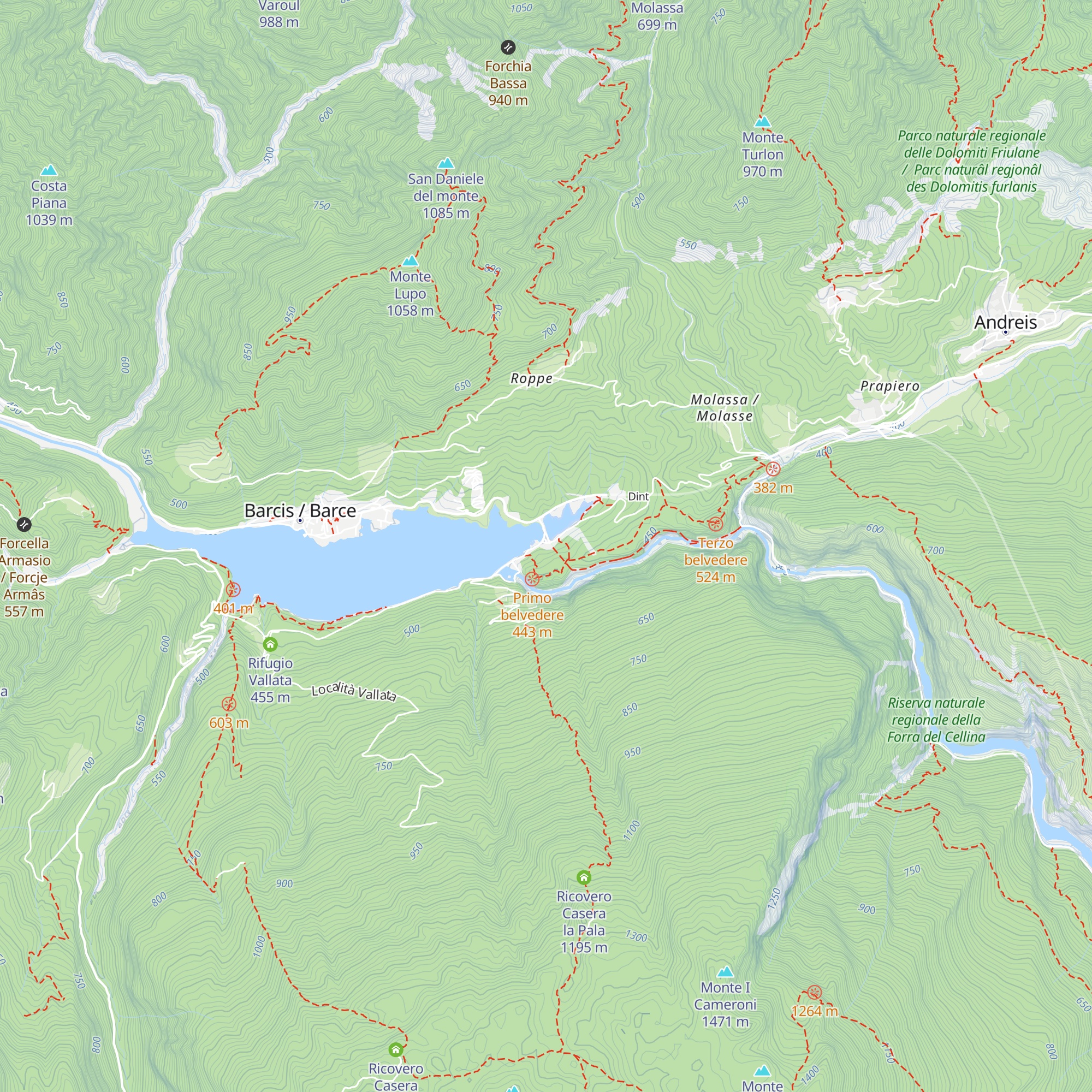 Ponte Antoi map