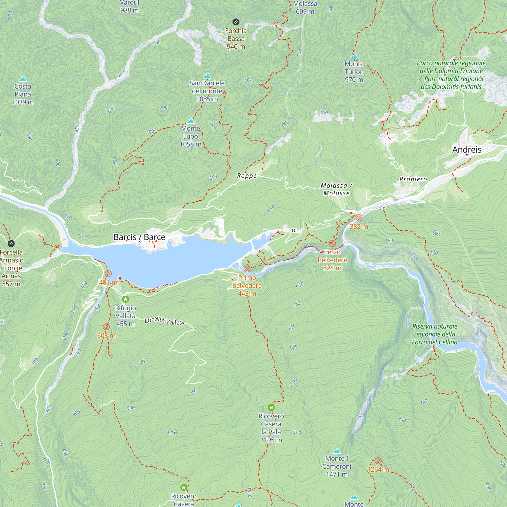 Ponte Antoi map