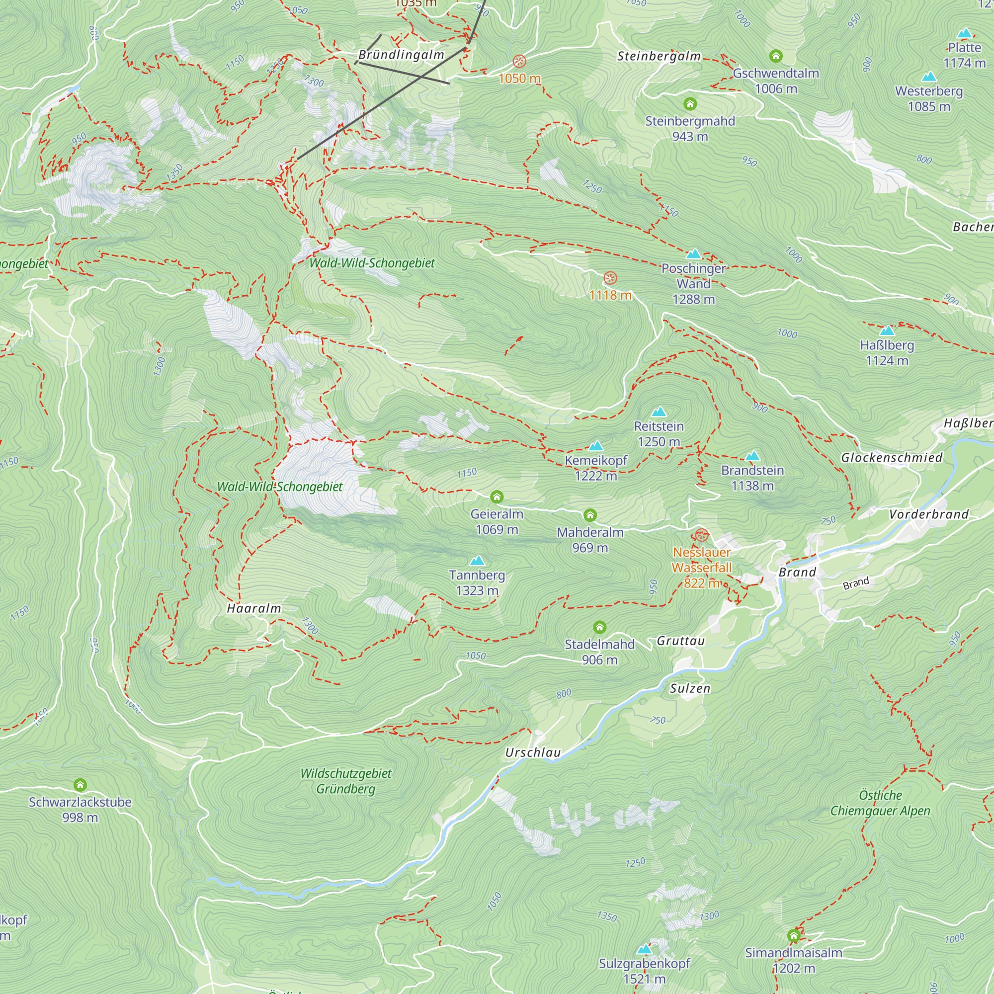 Geieralm map