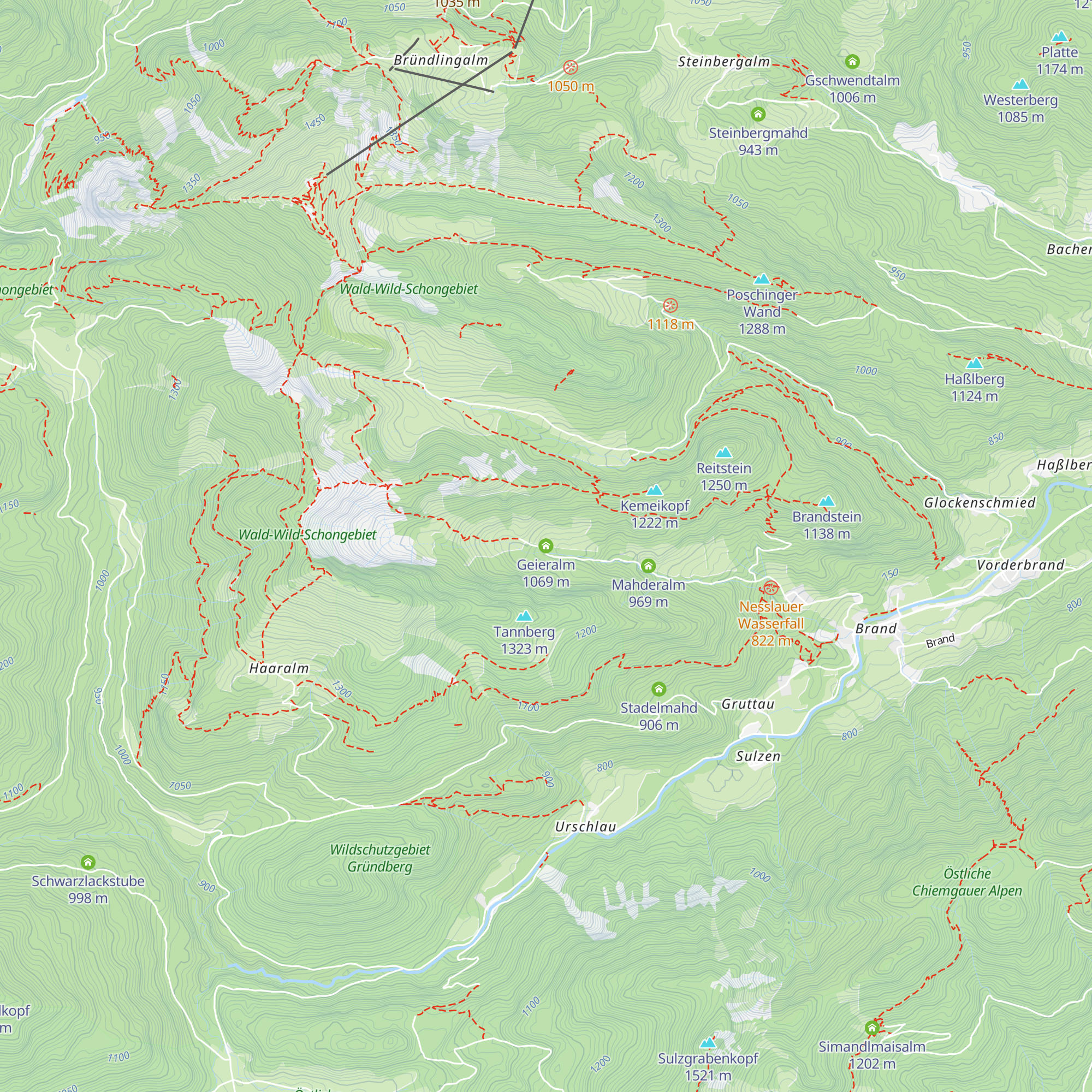 Geieralm map