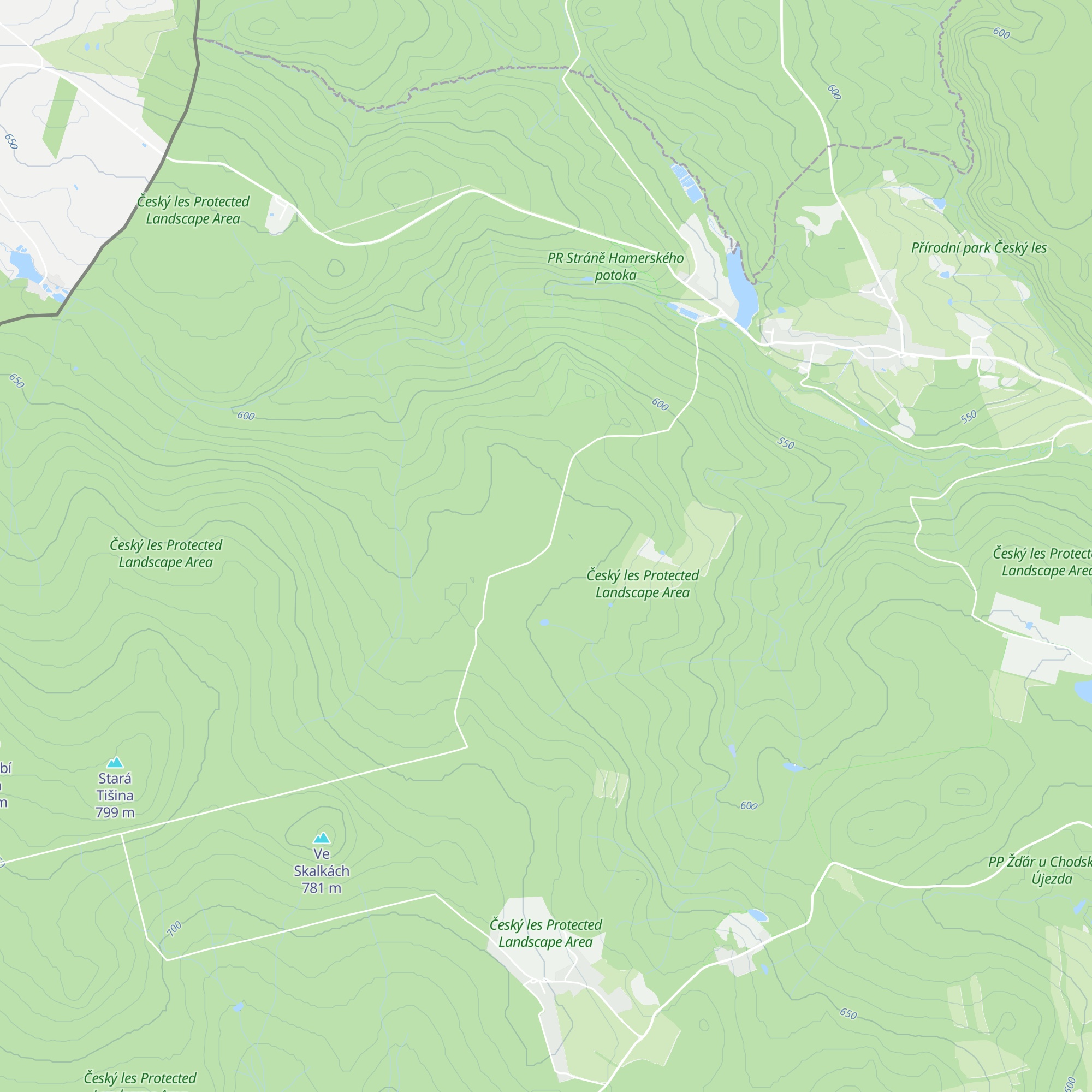 V Zahradách map