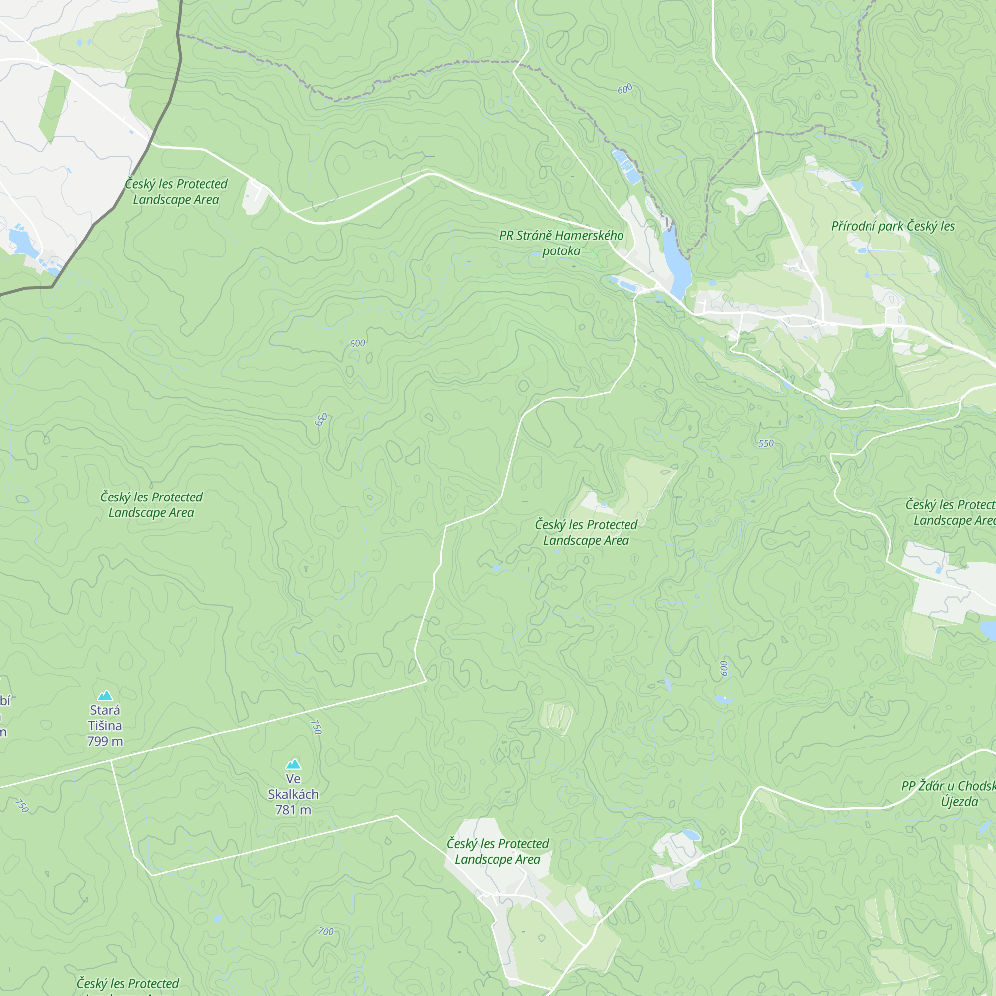 V Zahradách map