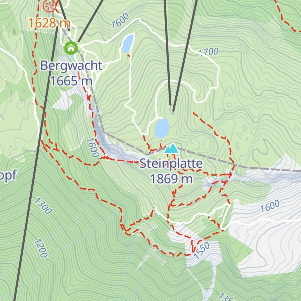 Map of Steinplattengipfel